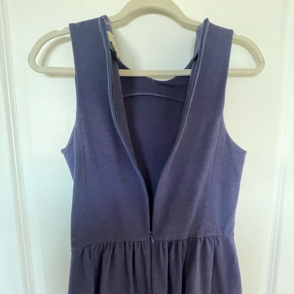 J. Crew Factory Royal Blue Fit Flare Cotton Dress - Picture 11 of 11